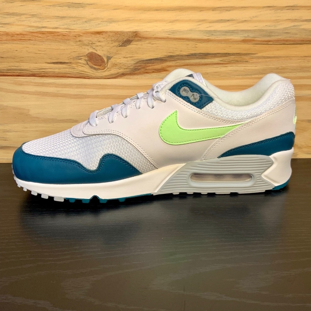 New Nike Air Max 90/1 Spruce Lime Blast Running - Picture 3 of 8